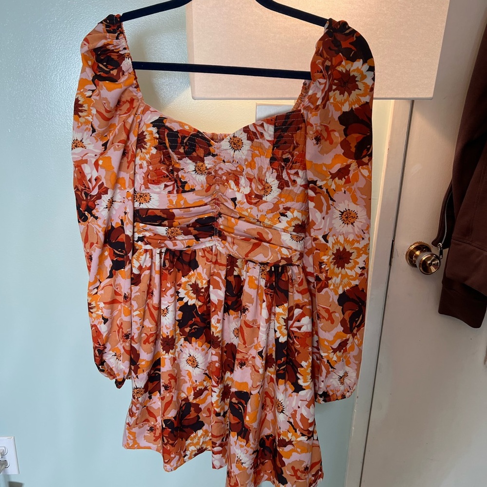 Floral Long Sleeve Dress